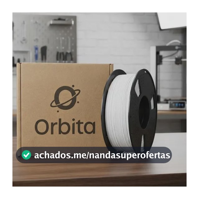 Filamento Pla Para Impressora 3d Orbita 1,75 Mm 1 Kg Branco