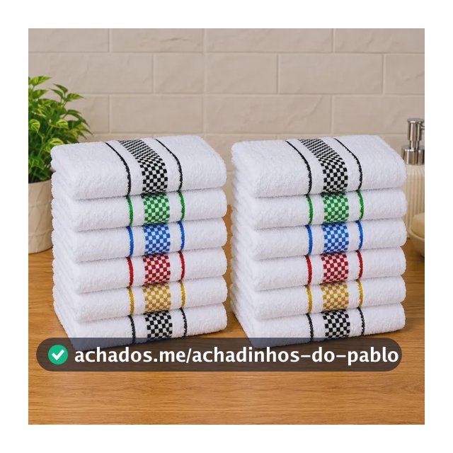 Kit 12 Panos De Prato Cozinha Premium Felpudo Alta Absorção Multicolorido