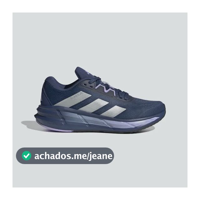 Tênis Feminino Questar 3 adidas Tecind/silvmt/glopur Liso 38 Br