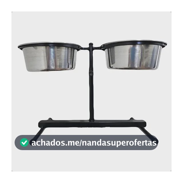 Comedouro Elevado Duplo Regulável Pote Ração Cachorro Grande