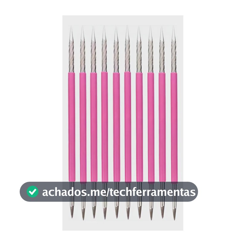 Kit 10 Palito Duplo 105 Cutícula Manicure Pedicure Cutelaria