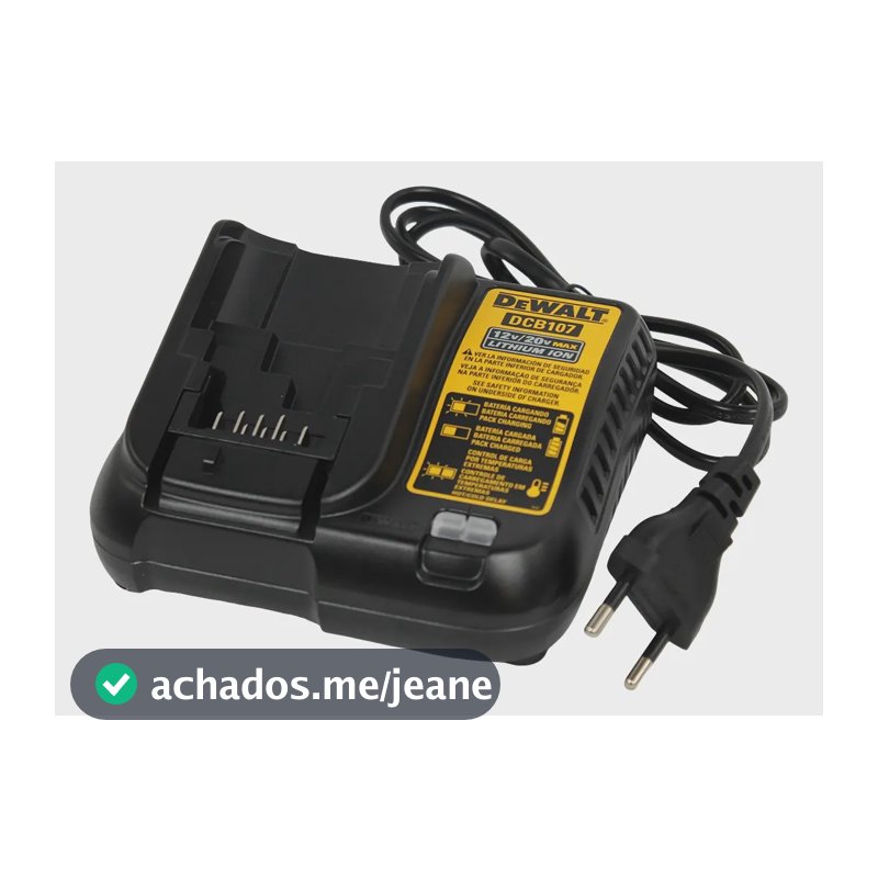 Carregador Bateria Dcb107 Para Baterias 12v À 20v Dewalt