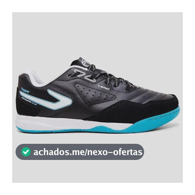 Chuteira Futsal Topper Dominator Club V Infantil Preto