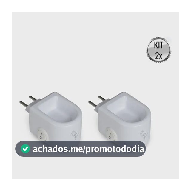 Kit 2 Difusores De Aromas Elétrico Bivolt Polímero 15ml