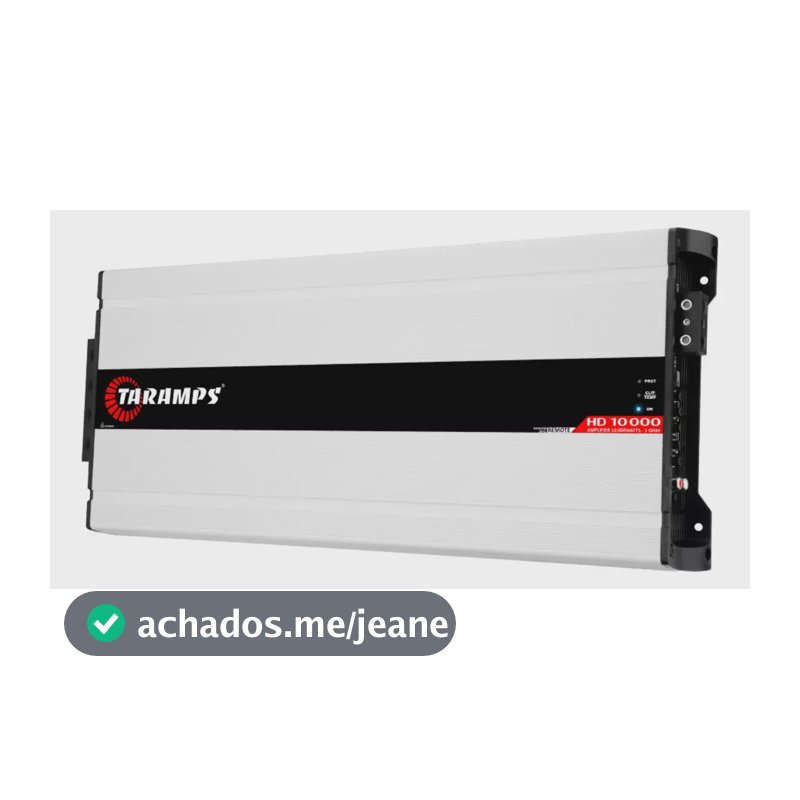 Modulo Amplificador Taramps Hd 10000 1 Ohms Potencia Preto