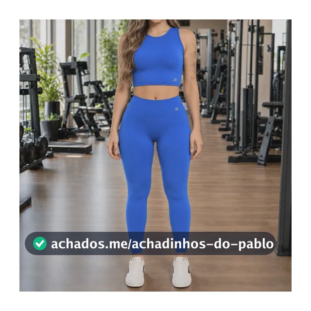 Conjunto Suplex Blackout Zero Transparência Legging E Croppe