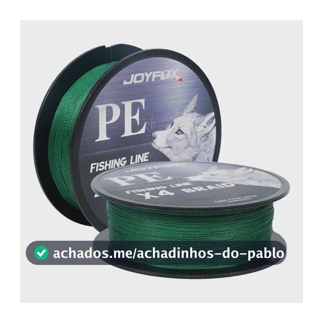 Linha de Pesca Multifilamento Joyfox Verde 500m 4 Fios 0.305mm 45lb