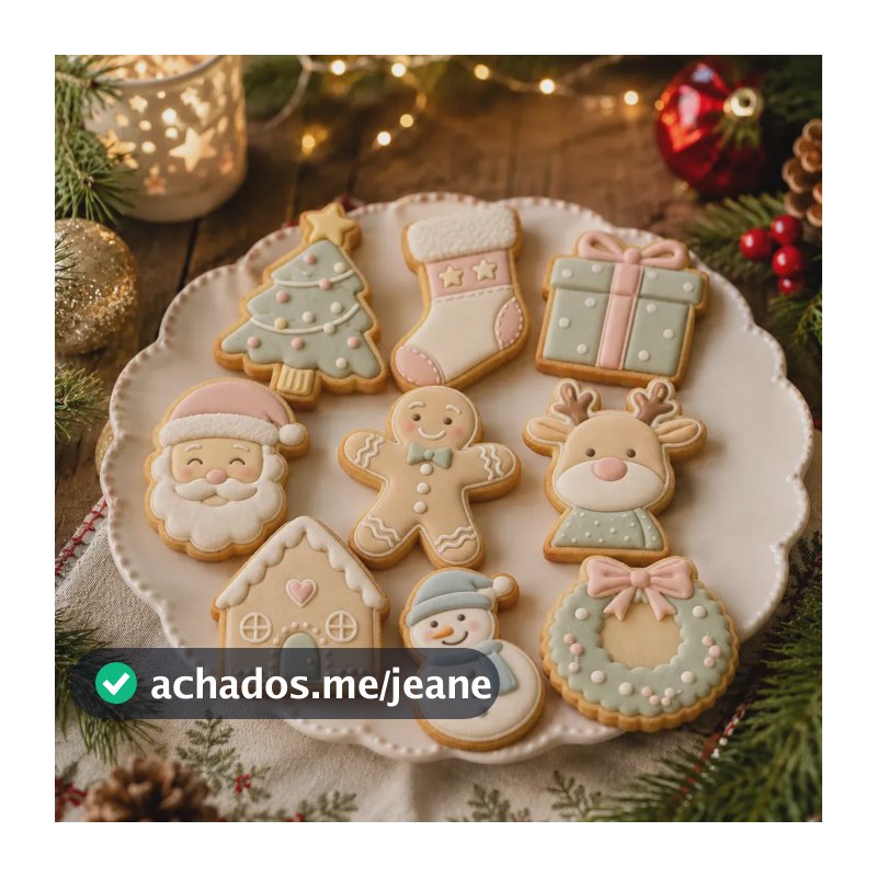 Kit 9 Cortador Marcador Biscoito Natal Cookie Forma Molde 3d Multicolorido