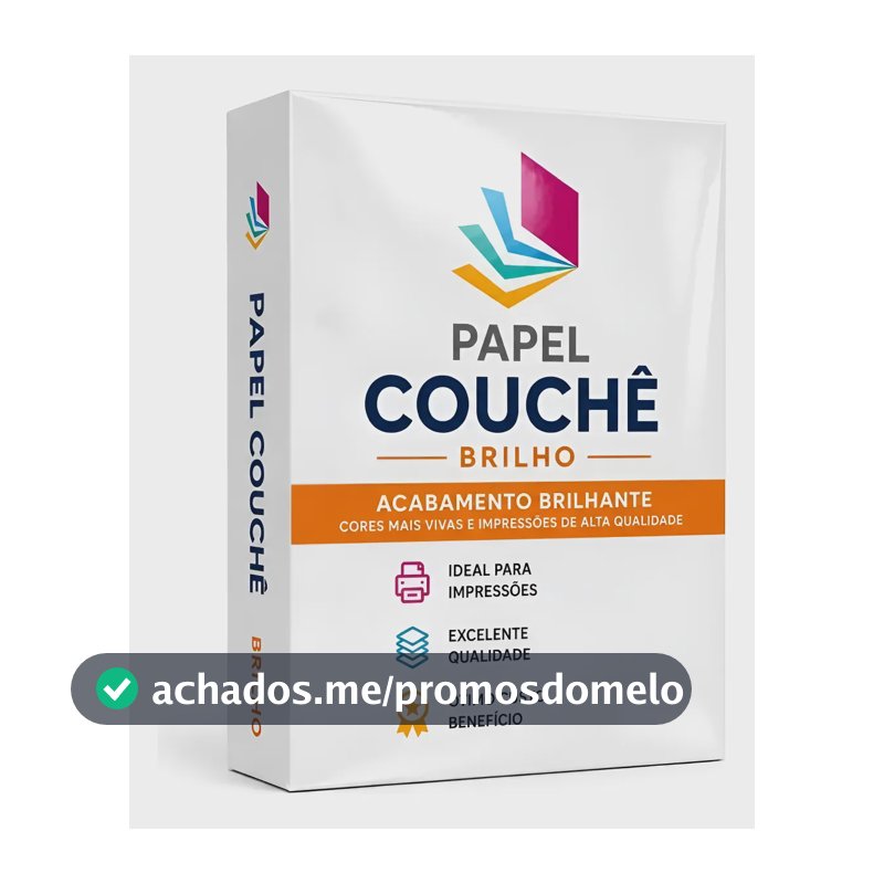 Papel Couche A4 - 300g/m2 Com 125 Folhas