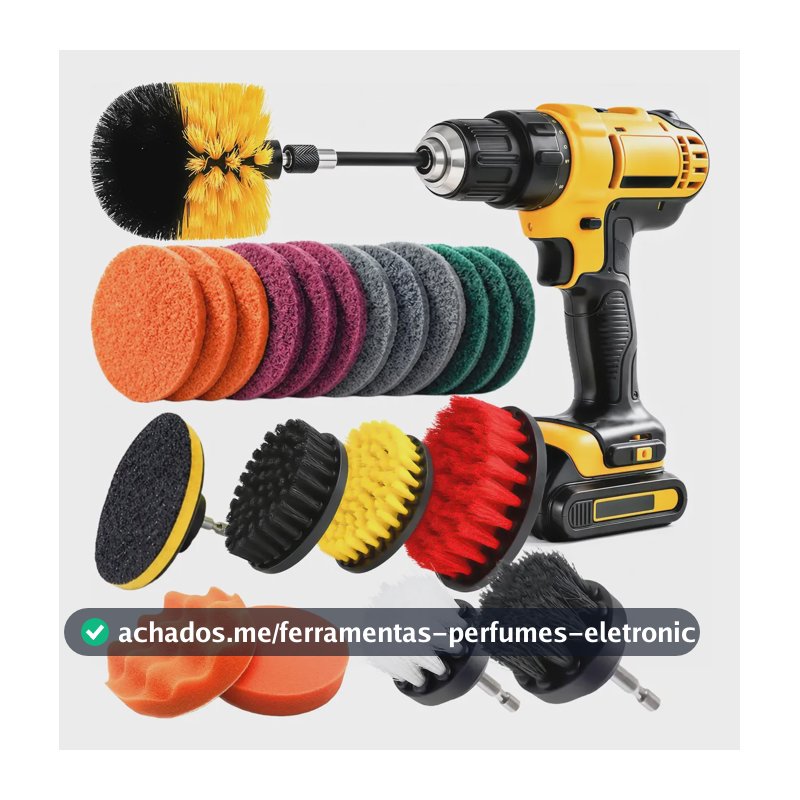 Kit 22 Escovas Rotativa Limpeza Para Furadeira Parafusadeira