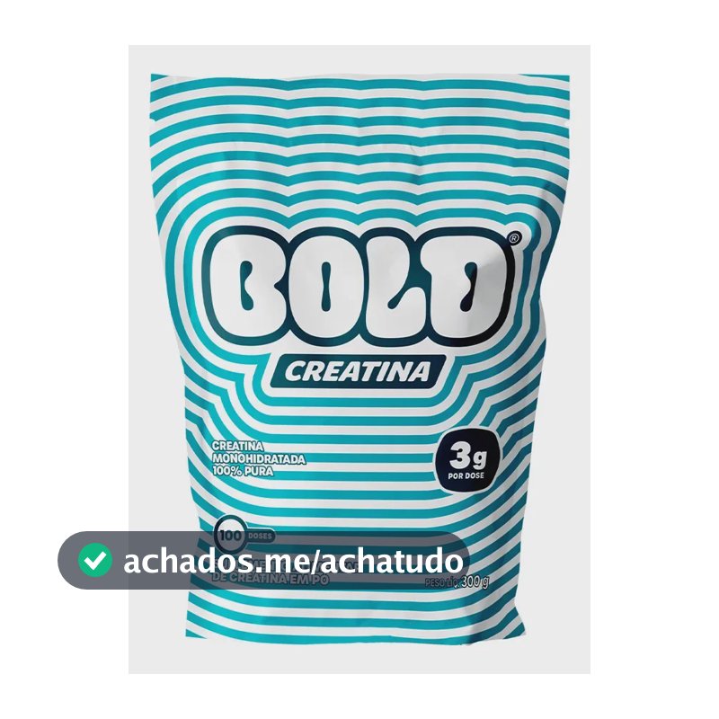 Creatina Bold Snacks em pó Sem sabor x 300g