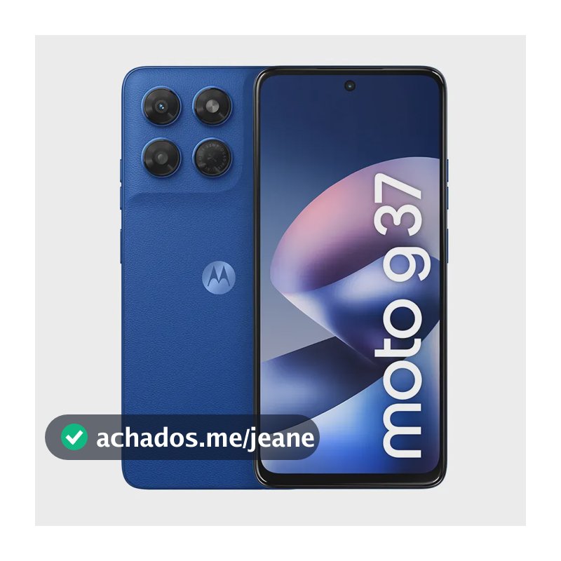 Smartphone Motorola Moto G37 5G - 64GB 4GB RAM + 8GB RAM Boost, Camera 50MP com editor magico, Bateria de 5200 mAh e tela 6.7" 120Hz, NFC - Azul Nautico