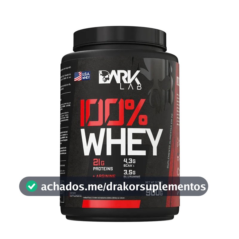 100% Whey Protein 900g Sabores - Banoffee Dark Lab