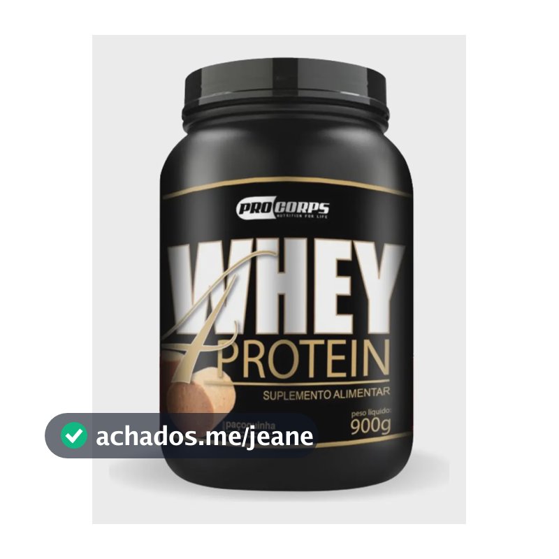 Whey Protein Pro Corps 900g Paçoquinha com 32g de Proteína