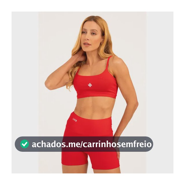 Conjunto Fitness Bermuda E Top Com Forro Feminino Academia