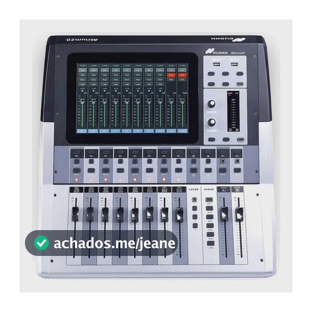 Mesa de Som Digital DUONN Atrium 20 Canais Profissional com Bluetooth e USB
