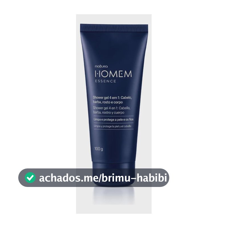 Shower Gel 4 Em 1  Natura Homem Essence 100 G