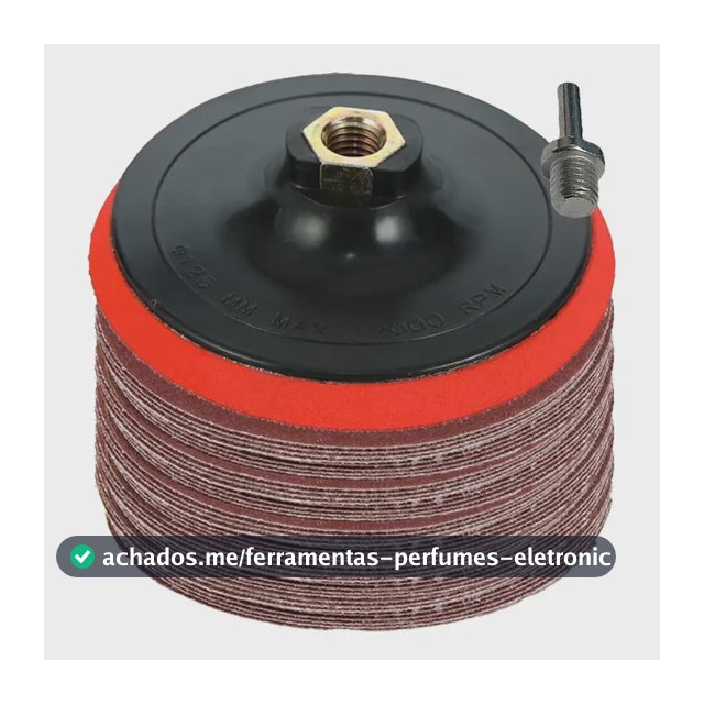 50 Lixas 1 Suporte Parede Madeira Lixadeira Esmerilhadeira 120