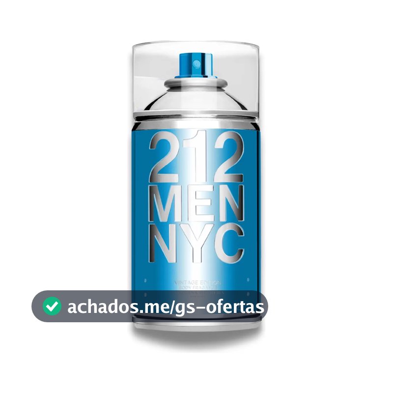 Body Spray Carolina Herrera 212 Men NYC Body Fragrance 250 ml