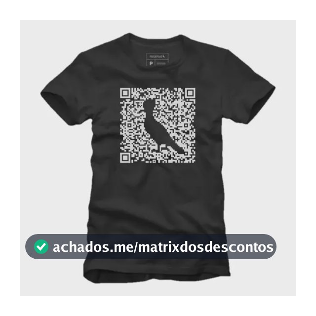 Camiseta Básica Greenk Qr Code Leve Conforto Reserva