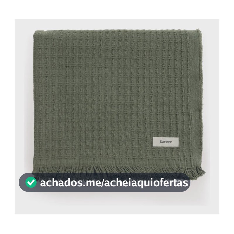Manta Decorativa Sofá Karsten Atlanta 100% Algodão Campestre