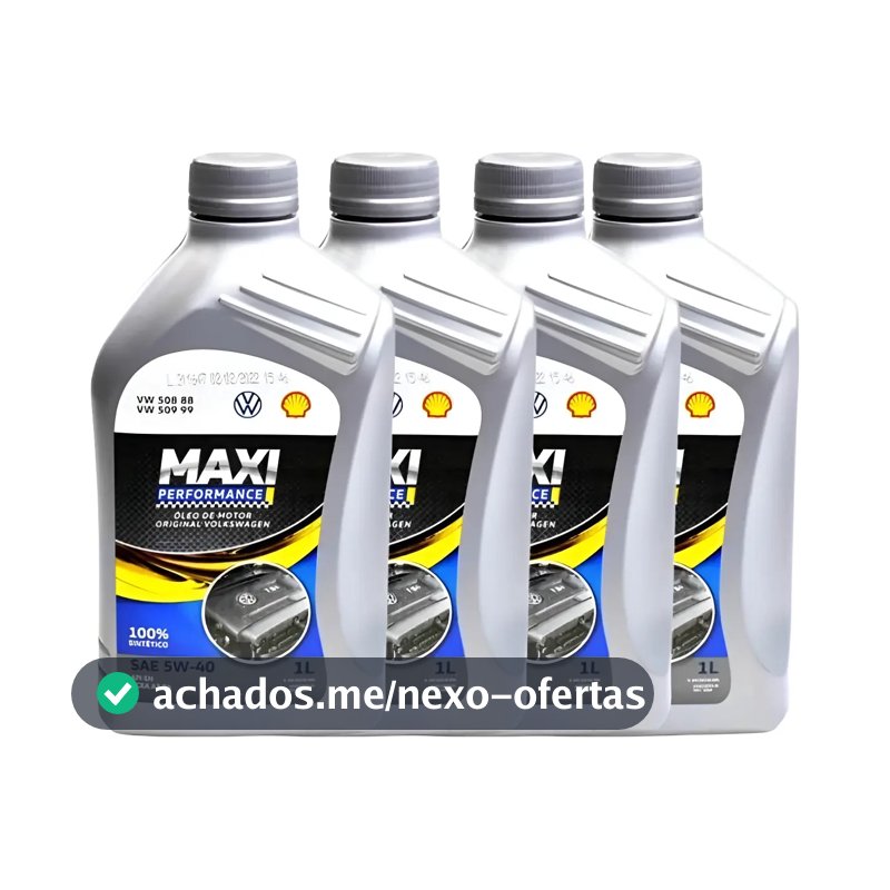 Kit 4L De Óleo Motor 5w40 100% Sintético Original Volkswagen