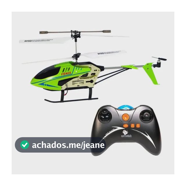 Helicóptero Fênix Recarregável Com Led Controle E 2 Canais