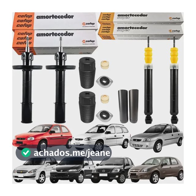 Kit Amortecedor Dianteiro Traseiro Corsa Celta Classic Todos