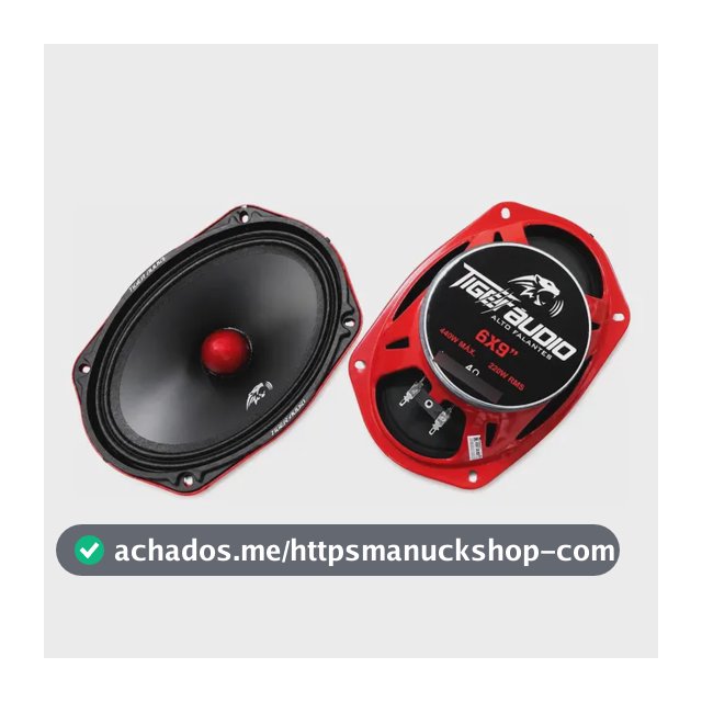Alto Falante Tiger Áudio 220mg-69 6x9 Polegadas 440 Wrms Par Preto/vermelho