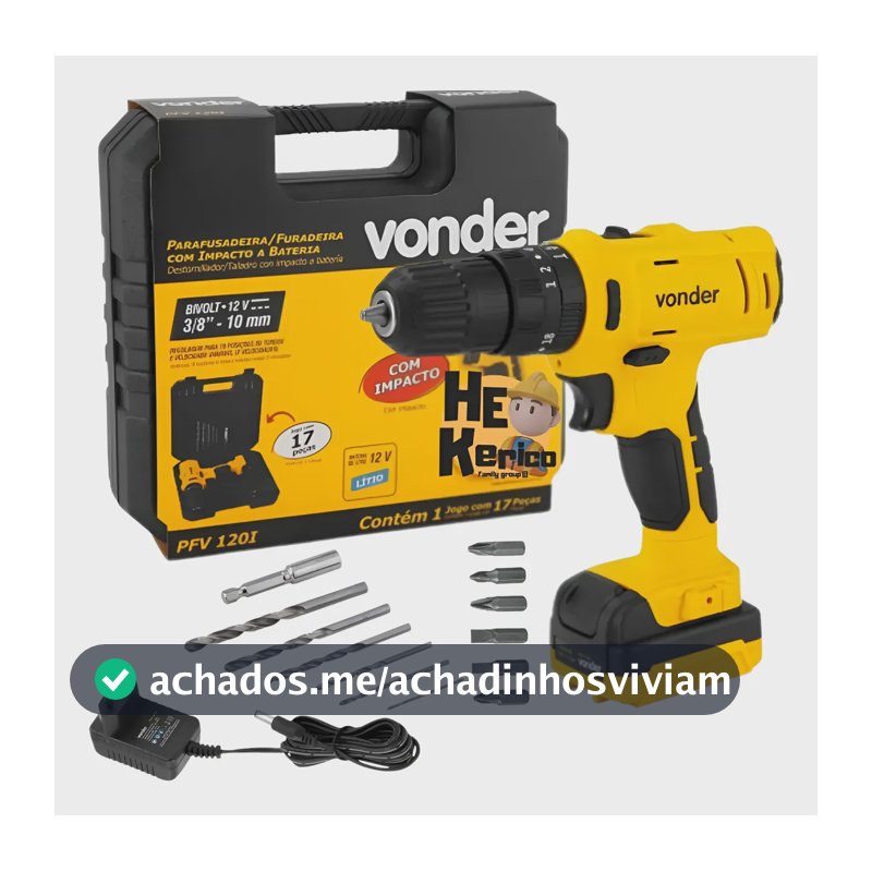 Furadeira Impacto Parafusadeira Bateria Eletrica Sem Fio Kit C/ Impacto Ferramenta Chave Eletrica Sem Fio Maleta Kit Profissional Tipo Dewalt Makita Bosh 127/220v 50/60