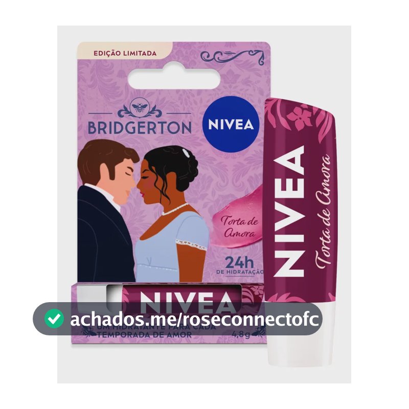 Hidratante Labial Torta de Amora Edição Limitada Bridgerton 4,8g Nivea