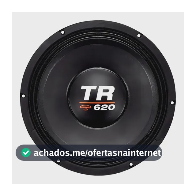 Alto-falante woofer 12 polegadas Triton TR620 de 620W RMS impedância 4 ohms