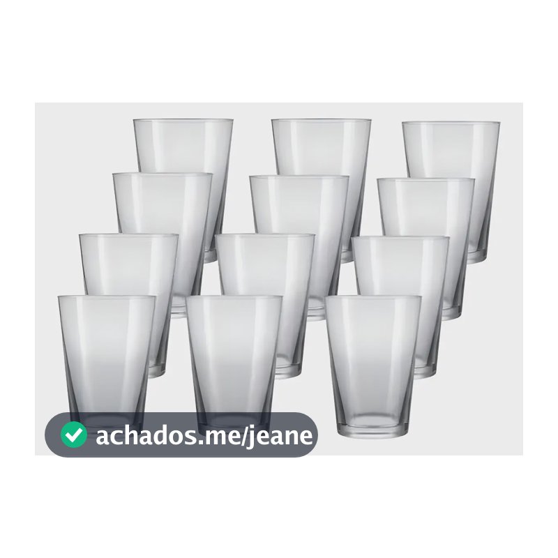Copo Caldereta Classic 300ml - Kit 12 Unidades Cor Transparente