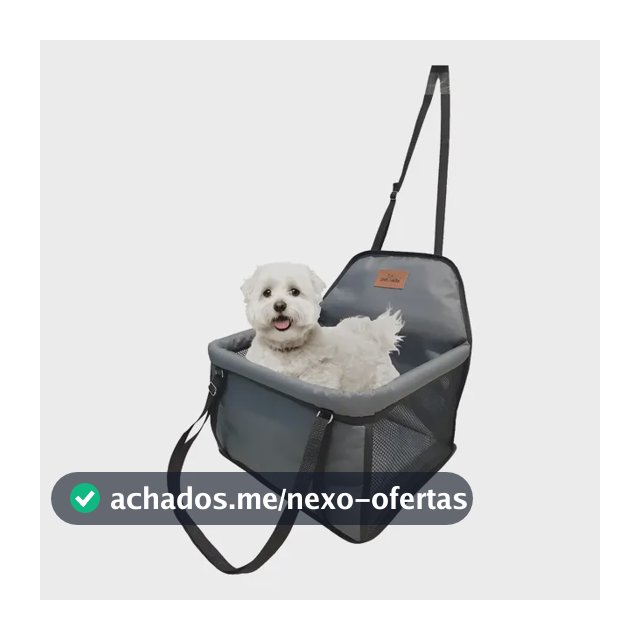 Cadeira Para Pet Assento Carro Seguro Até 15kg Ganhe Coleira