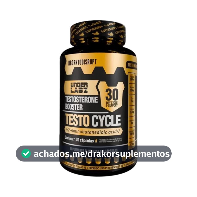 Suplemento Under Labz Suplemento Alimentar Testo Cycle en cápsula sabor sem sabor de 120 un