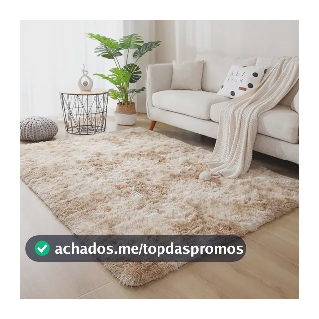 Tapete Felpudo 1,40x1,00 Sala E Quarto Peludo Macio
