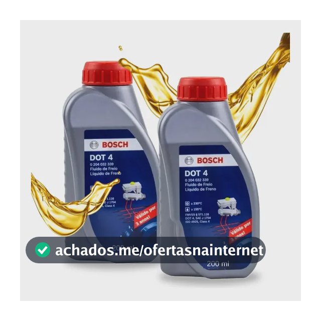 Kit 2 Fluídos De Freio Dot 4 P/ Carros E Motos Bosch