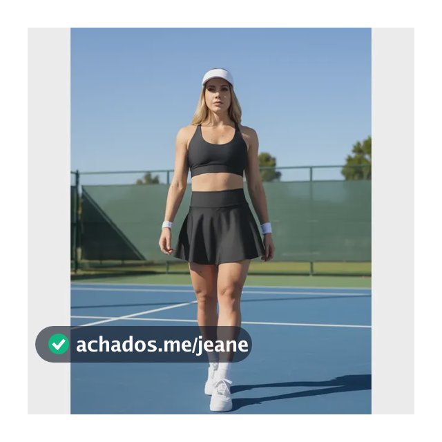 Conjunto Feminino Top + Short Saia Beach Tennis Tampa Bumbum
