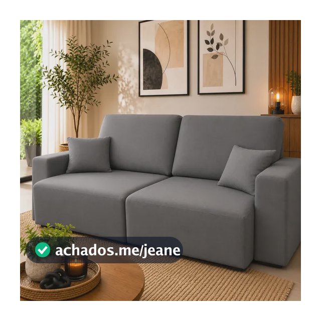 Capa De Sofá Retrátil Spandex 2 Lugares +2 Capas De Almofada