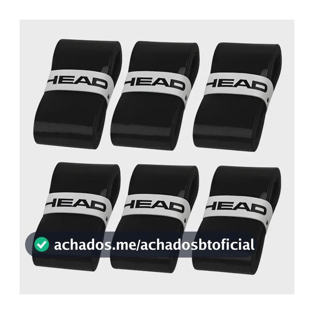 Kit 6 Un Overgrip Head Raquete Tenis Beach Tennis Padel