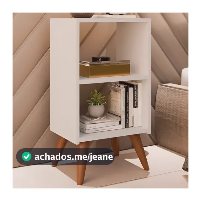 Mesa De Cabeceira Criado Retro Cama Quarto Suite Cor Branca