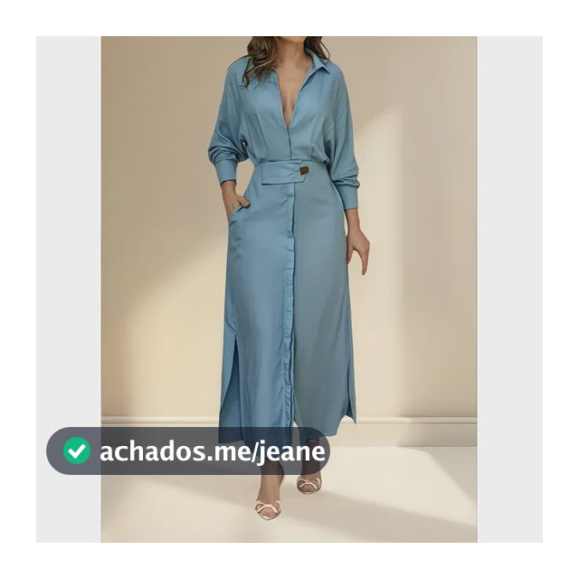 Vestidos Feminino De Lapela De Manga Longa De Cor Sólida