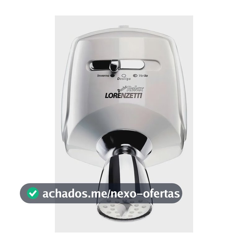 Chuveiro Elétrico de Parede Lorenzetti Relax Ultra 5.5kW com 3 Temperaturas