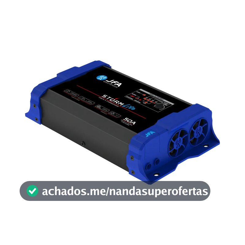 Fonte Carregador JFA Storm Lite 50A 1050W Bivolt Smart Cooler Azul