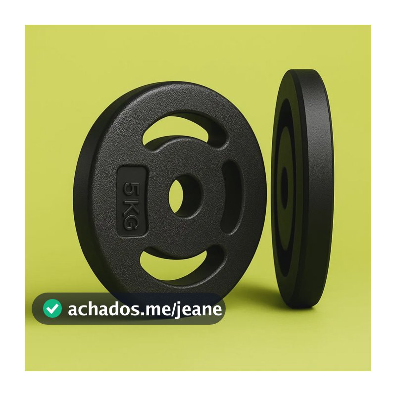 Anilha Peso De Academia Halter 5 Kg Musculação Anilhas Barra