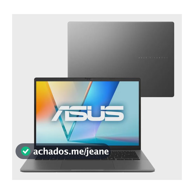 Notebook ASUS Vivobook IA PC S14 S3407CA Intel Core Ultra 5 225H 16GB Ram 1TB SSD Windows 11 Tela 14" LED FHD Gray - LY114W