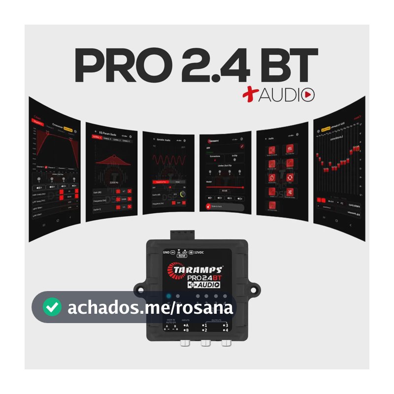 Processador De Áudio Taramps Som Automotivo Com Bluetooth