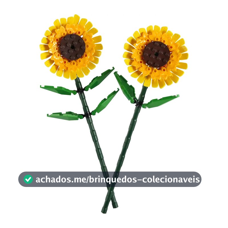 LEGO Conjunto Botanicals Girassóis 40524 8+ Anos Plástico Para Montar Decoração Colecionável
