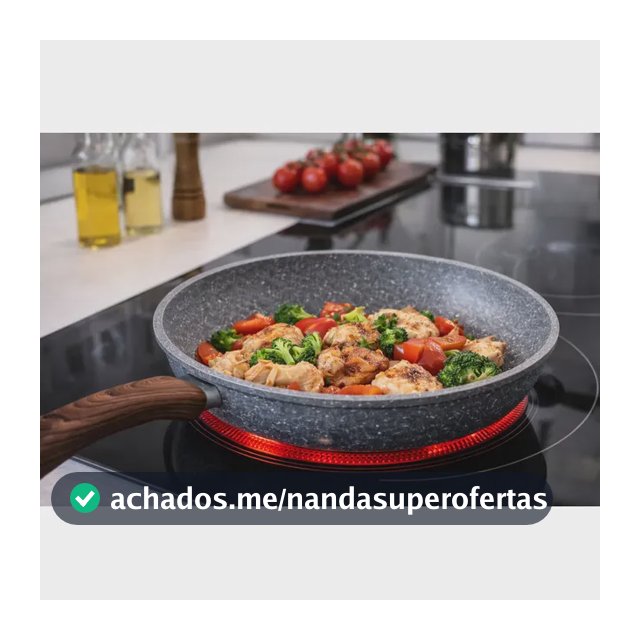 Frigideira Antiaderente 24cm Fogão Indução Gás Cooktop Elétrico