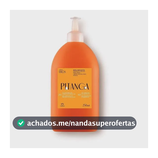 Refil Sabonete Líquido P/ Mãos Natura Ekos Pitanga - 250ml